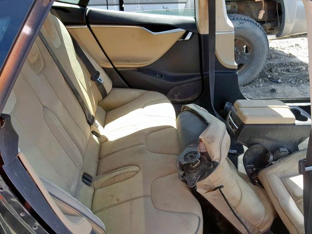 5YJSA1CN9DFP21394 - 2013 TESLA MODEL S Կանաչ լուսանկար 6