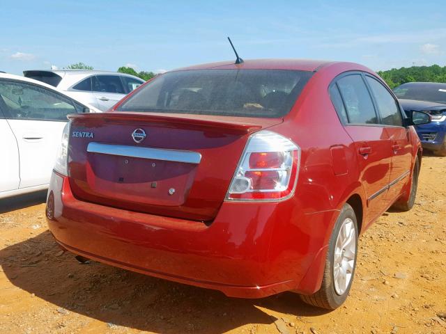 3N1AB6AP2CL666042 - 2012 NISSAN SENTRA 2.0 RED photo 4