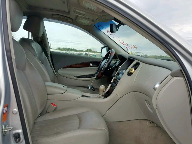JNKAJ09F78M362144 - 2008 INFINITI EX35 BASE SILVER photo 5