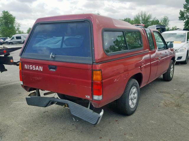 1N6SD16S4VC336281 - 1997 NISSAN TRUCK KING MAROON photo 4