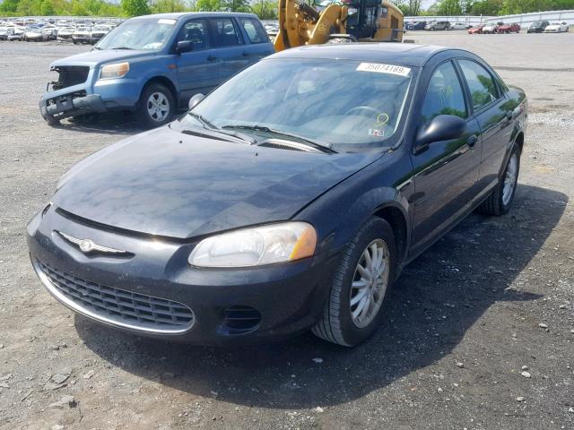 1C3EL46T03N582652 - 2003 CHRYSLER SEBRING LX BLACK photo 2