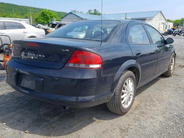 1C3EL46T03N582652 - 2003 CHRYSLER SEBRING LX BLACK photo 4