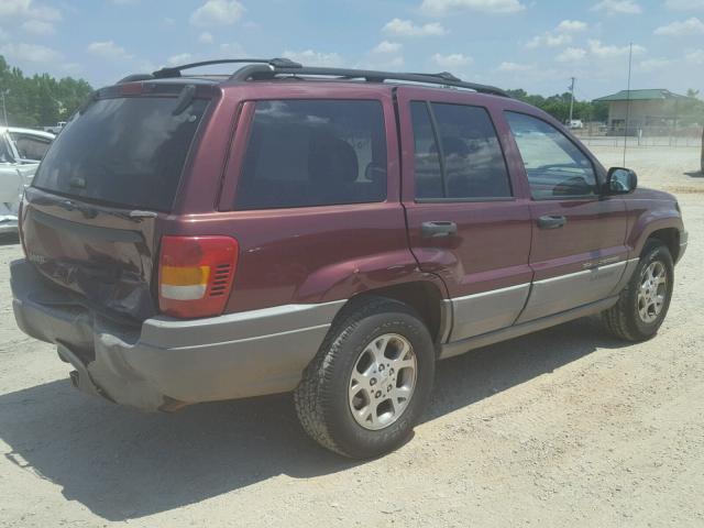 1J4G258S0XC605425 - 1999 JEEP GRAND CHER MAROON photo 4