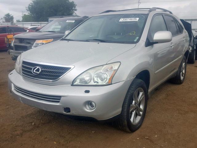 JTJGW31U372005186 - 2007 LEXUS RX 400H SILVER photo 2