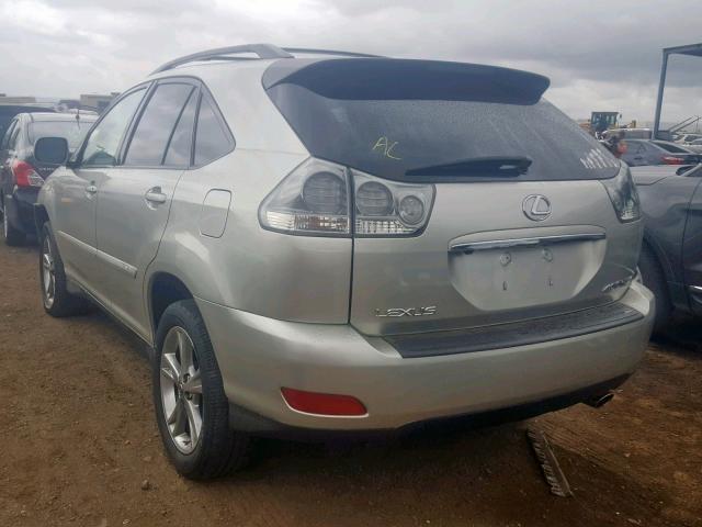 JTJGW31U372005186 - 2007 LEXUS RX 400H SILVER photo 3