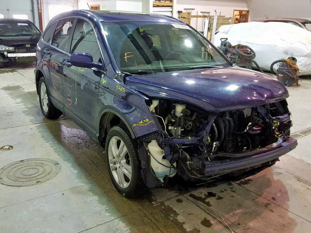 5J6RE4H79AL000543 - 2010 HONDA CR-V EXL BLUE photo 1