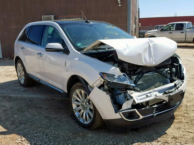 2LMDJ8JKXDBL18175 - 2013 LINCOLN MKX WHITE photo 1