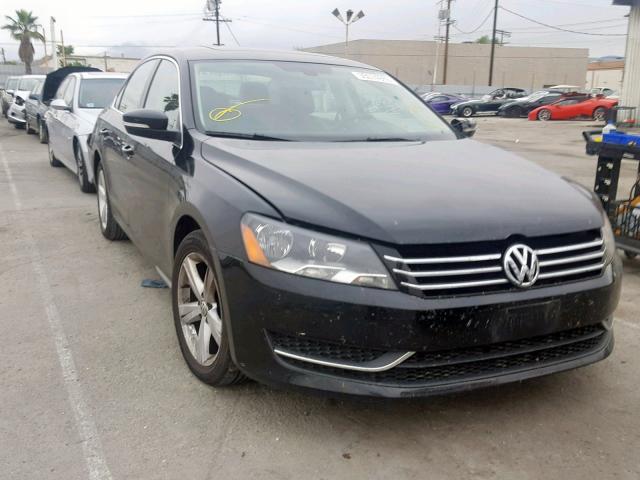 1VWBP7A35DC034216 - 2013 VOLKSWAGEN PASSAT SE BLACK photo 1