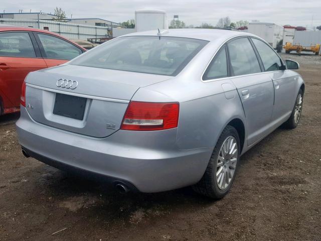 WAUDH74F16N107701 - 2006 AUDI A6 3.2 QUA SILVER photo 4