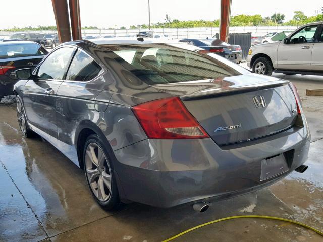 1HGCS2B82BA007973 - 2011 HONDA ACCORD EXL GRAY photo 3