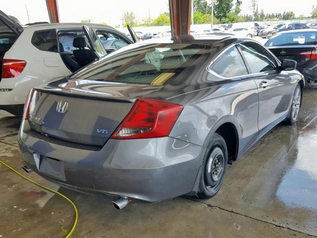 1HGCS2B82BA007973 - 2011 HONDA ACCORD EXL GRAY photo 4