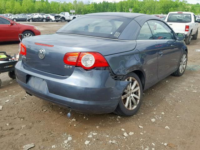 WVWBA71F17V045138 - 2007 VOLKSWAGEN EOS 2.0T GRAY photo 4