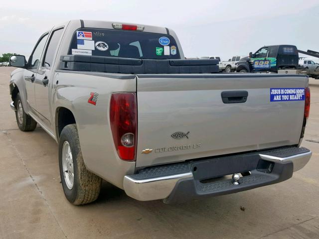 1GCCS138658215292 - 2005 CHEVROLET COLORADO TAN photo 3