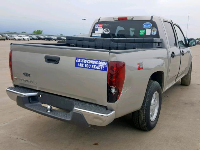 1GCCS138658215292 - 2005 CHEVROLET COLORADO TAN photo 4