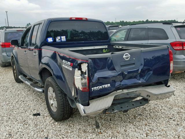 1N6AD07U67C416612 - 2007 NISSAN FRONTIER C BLUE photo 3