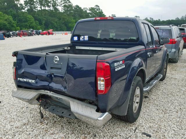 1N6AD07U67C416612 - 2007 NISSAN FRONTIER C BLUE photo 4