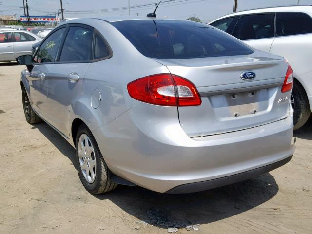 3FADP4AJ7CM218696 - 2012 FORD FIESTA S SILVER photo 3