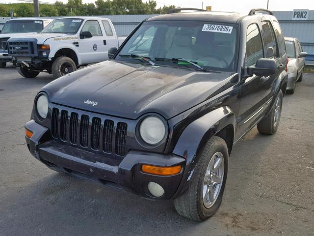 1J4GK58K43W537820 - 2003 JEEP LIBERTY LI BLACK photo 2