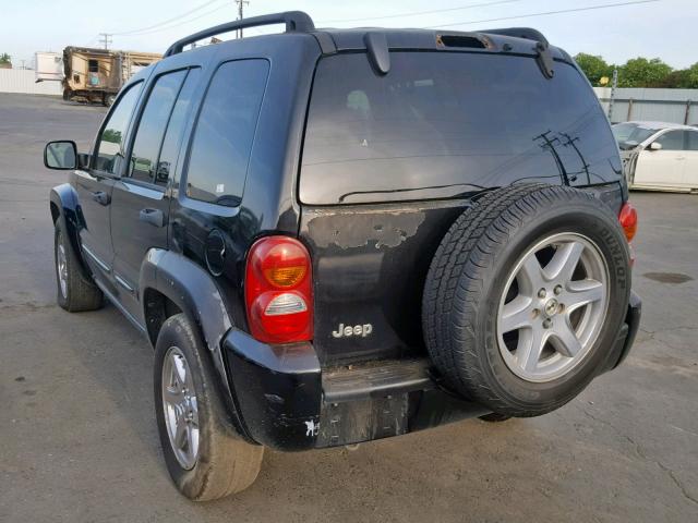 1J4GK58K43W537820 - 2003 JEEP LIBERTY LI BLACK photo 3