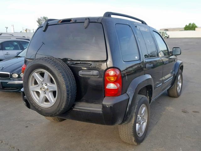 1J4GK58K43W537820 - 2003 JEEP LIBERTY LI BLACK photo 4