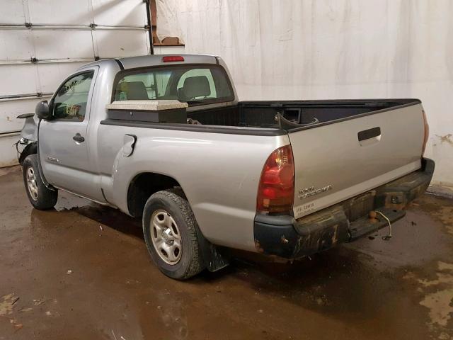 5TENX22NX6Z162961 - 2006 TOYOTA TACOMA SILVER photo 3