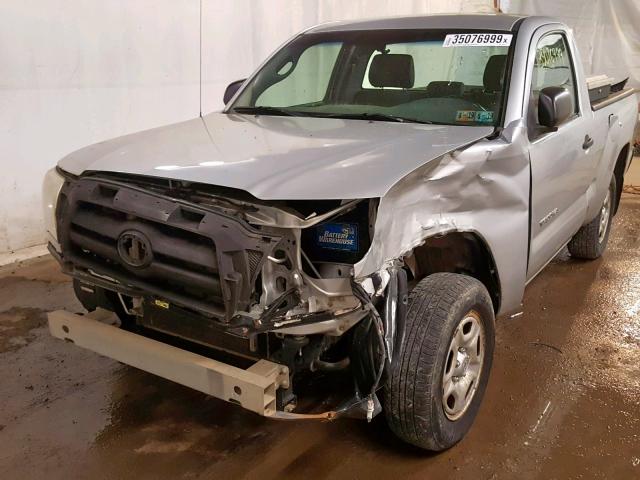 5TENX22NX6Z162961 - 2006 TOYOTA TACOMA SILVER photo 9