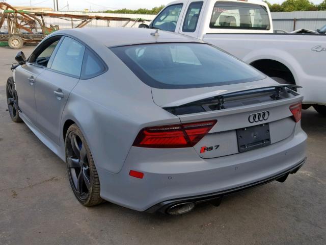 WUAWRAFC8GN903326 - 2016 AUDI RS7 PERFOR GRAY photo 3