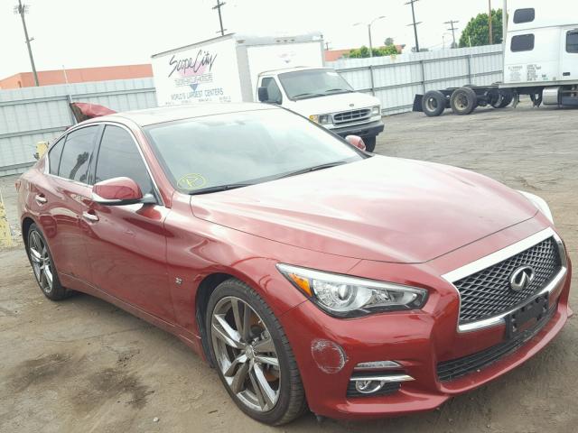 JN1BV7AP9FM353369 - 2015 INFINITI Q50 BASE RED photo 1