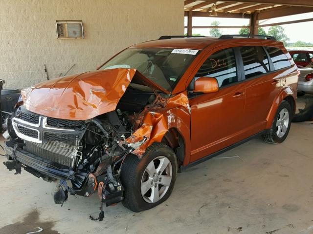 3D4PG1FG0BT500754 - 2011 DODGE JOURNEY MA ORANGE photo 2