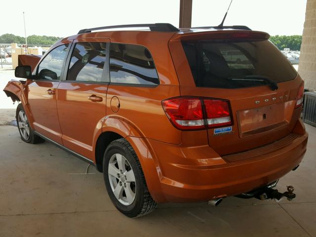 3D4PG1FG0BT500754 - 2011 DODGE JOURNEY MA ORANGE photo 3