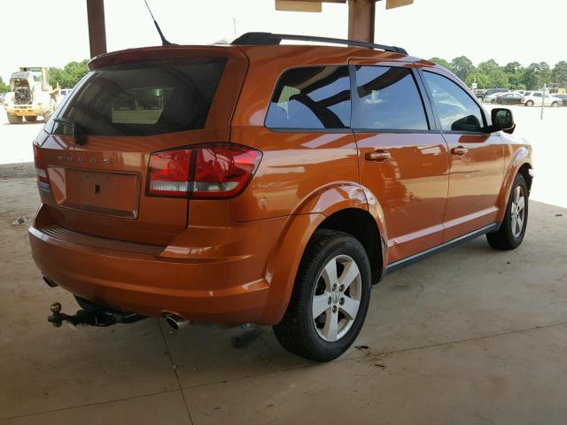 3D4PG1FG0BT500754 - 2011 DODGE JOURNEY MA ORANGE photo 4