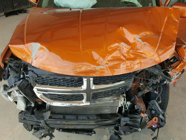 3D4PG1FG0BT500754 - 2011 DODGE JOURNEY MA ORANGE photo 7