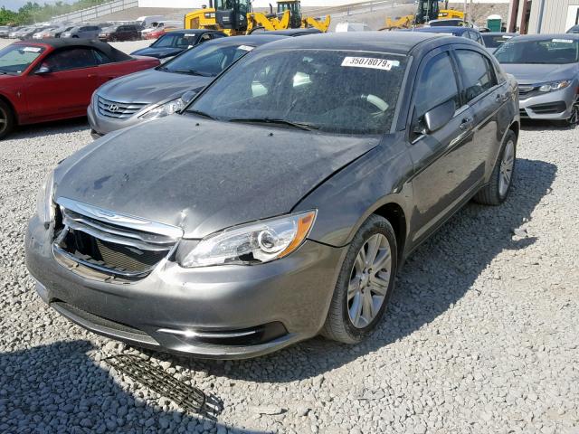 1C3CCBBB8DN505196 - 2013 CHRYSLER 200 TOURIN GRAY photo 2