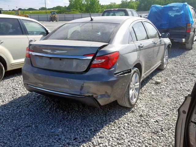 1C3CCBBB8DN505196 - 2013 CHRYSLER 200 TOURIN GRAY photo 4