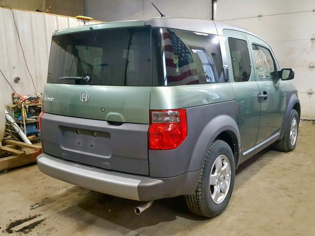 5J6YH28534L039400 - 2004 HONDA ELEMENT EX GREEN photo 4