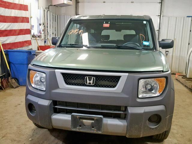 5J6YH28534L039400 - 2004 HONDA ELEMENT EX GREEN photo 9