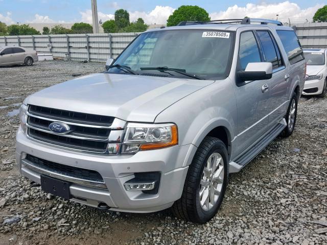 1FMJK2ATXHEA01928 - 2017 FORD EXPEDITION SILVER photo 2