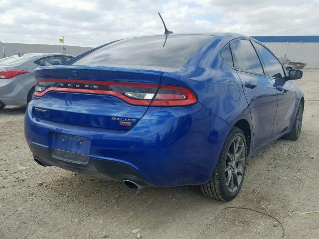 1C3CDFBH8DD150965 - 2013 DODGE DART SXT BLUE photo 4