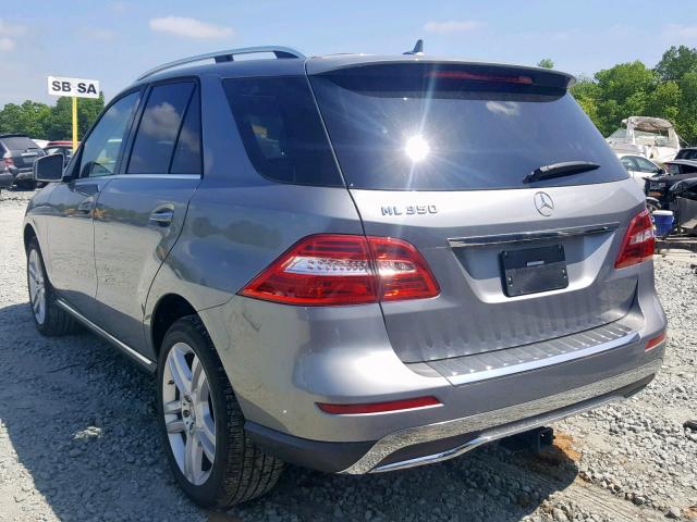 4JGDA5JB7FA598694 - 2015 MERCEDES-BENZ ML 350 GRAY photo 3