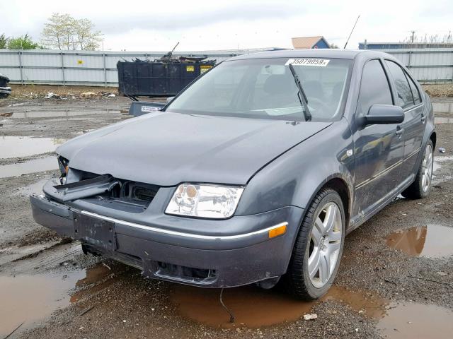 3VWSE69M54M020425 - 2004 VOLKSWAGEN JETTA GLS GRAY photo 2