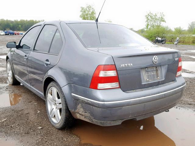 3VWSE69M54M020425 - 2004 VOLKSWAGEN JETTA GLS GRAY photo 3