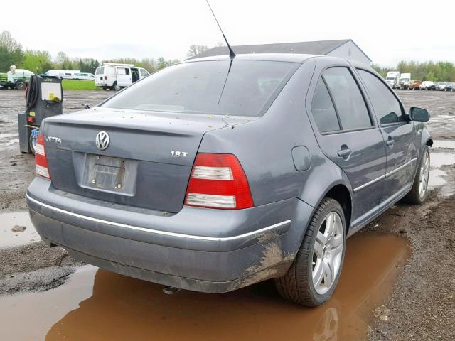 3VWSE69M54M020425 - 2004 VOLKSWAGEN JETTA GLS GRAY photo 4