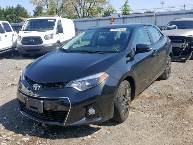 2T1BURHE8GC635355 - 2016 TOYOTA COROLLA L BLACK photo 2