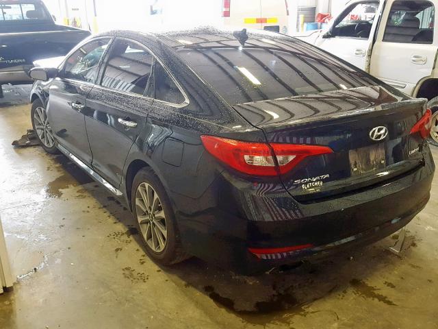 5NPE34AF6GH408846 - 2016 HYUNDAI SONATA SPO BLACK photo 3