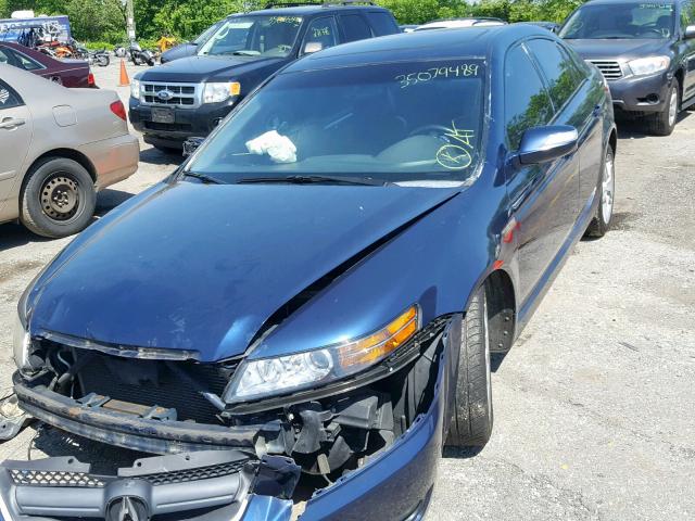 19UUA66228A036628 - 2008 ACURA TL BLUE photo 2