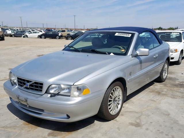 YV1NC63D54J047954 - 2004 VOLVO C70 LPT SILVER photo 2