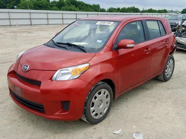 JTKKU10429J047102 - 2009 TOYOTA SCION XD RED photo 2