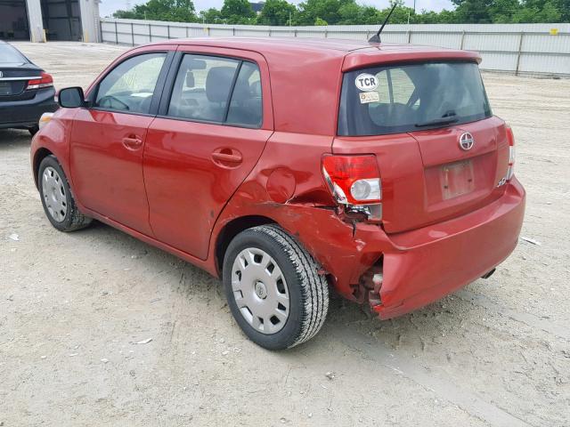 JTKKU10429J047102 - 2009 TOYOTA SCION XD RED photo 3