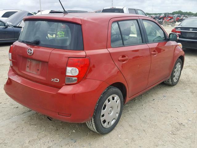 JTKKU10429J047102 - 2009 TOYOTA SCION XD RED photo 4