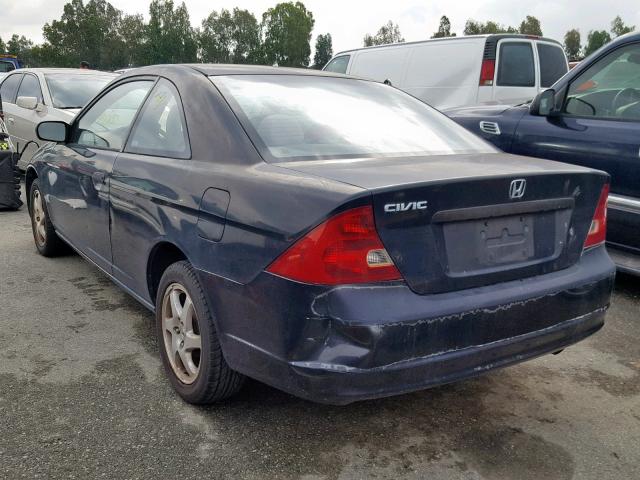 1HGEM21263L040805 - 2003 HONDA CIVIC DX BLACK photo 3